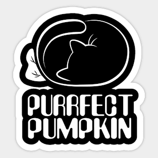 Purrfect Pumpkin Sticker